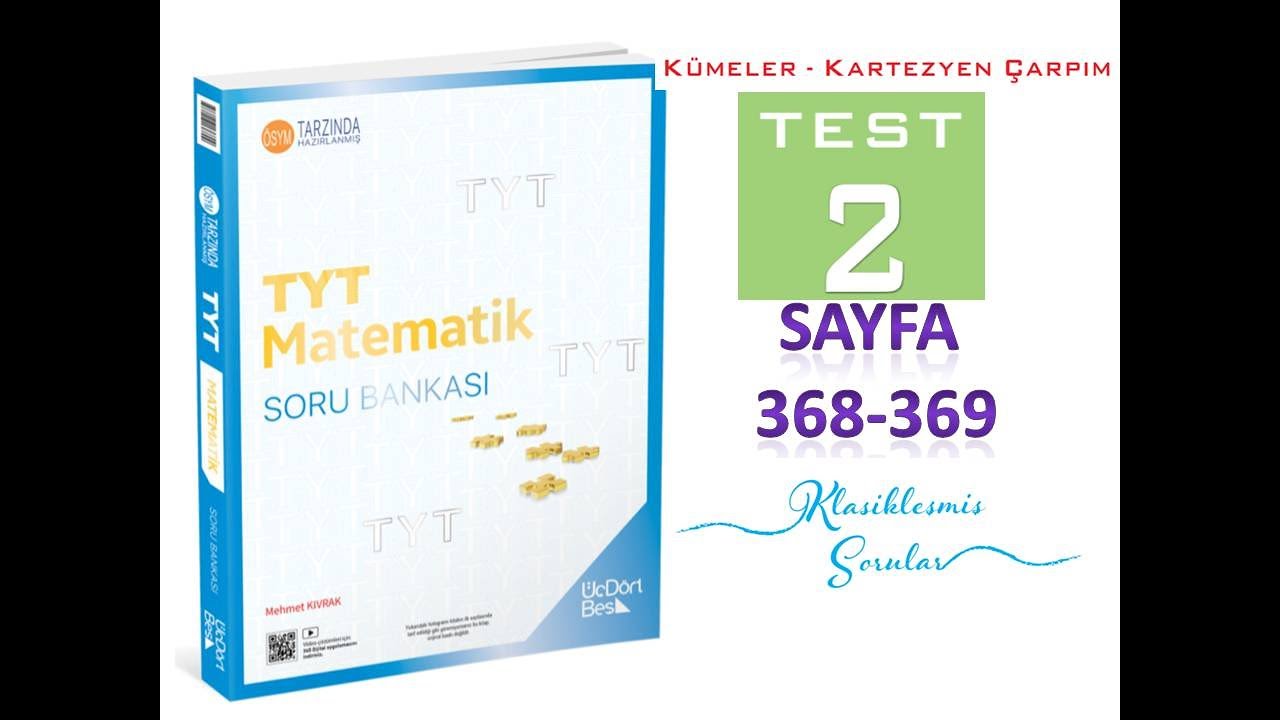 KÜMELER-KARTEZYEN ÇARPIM TEST 2 (345 TYT MATEMATİK 2025)