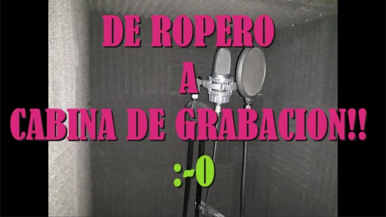 Cabina de grabación para voces - home studio