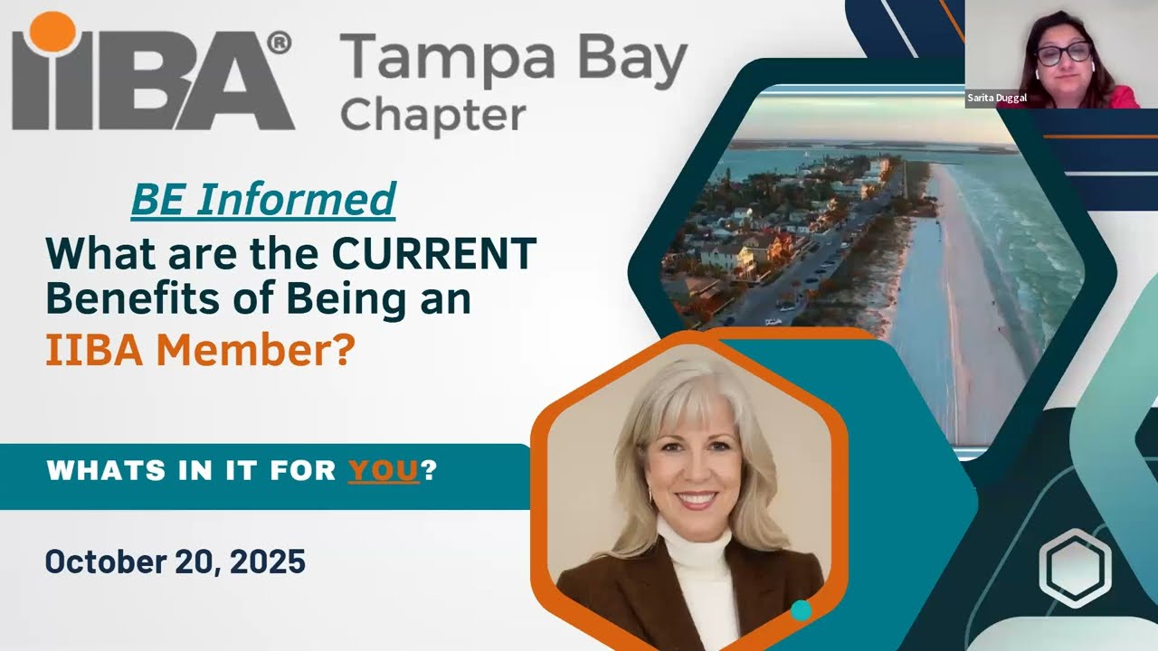20251030 Tampa Bay IIBA IIBA Membership What's In It For Me with Thea Soehren