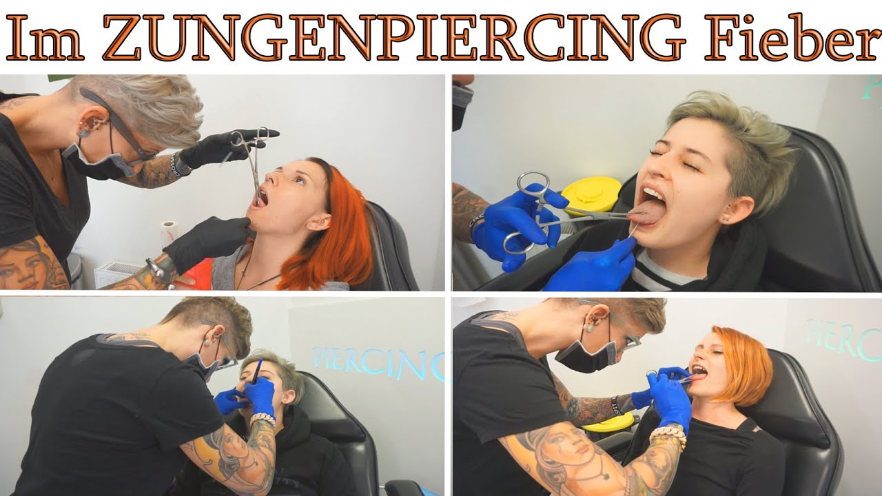 DREI neue Zungenpiercings 💉 | Angst vorm Stechen | Live beim Stechen dabei 💉 PiercingVlog 💉