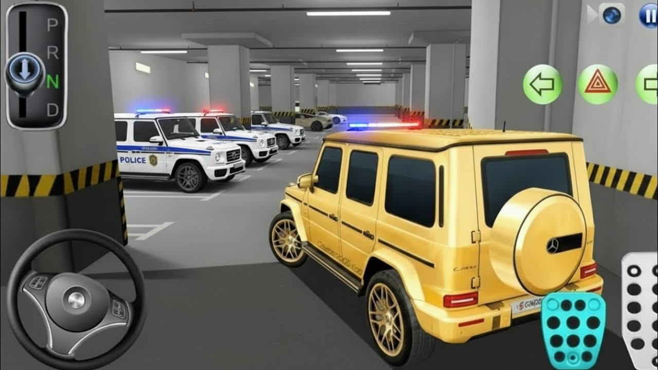 Mercedes G63 Stuck between Tunnel in Parking Garage🚓| 3D Driving Class Game - Car Gameplay