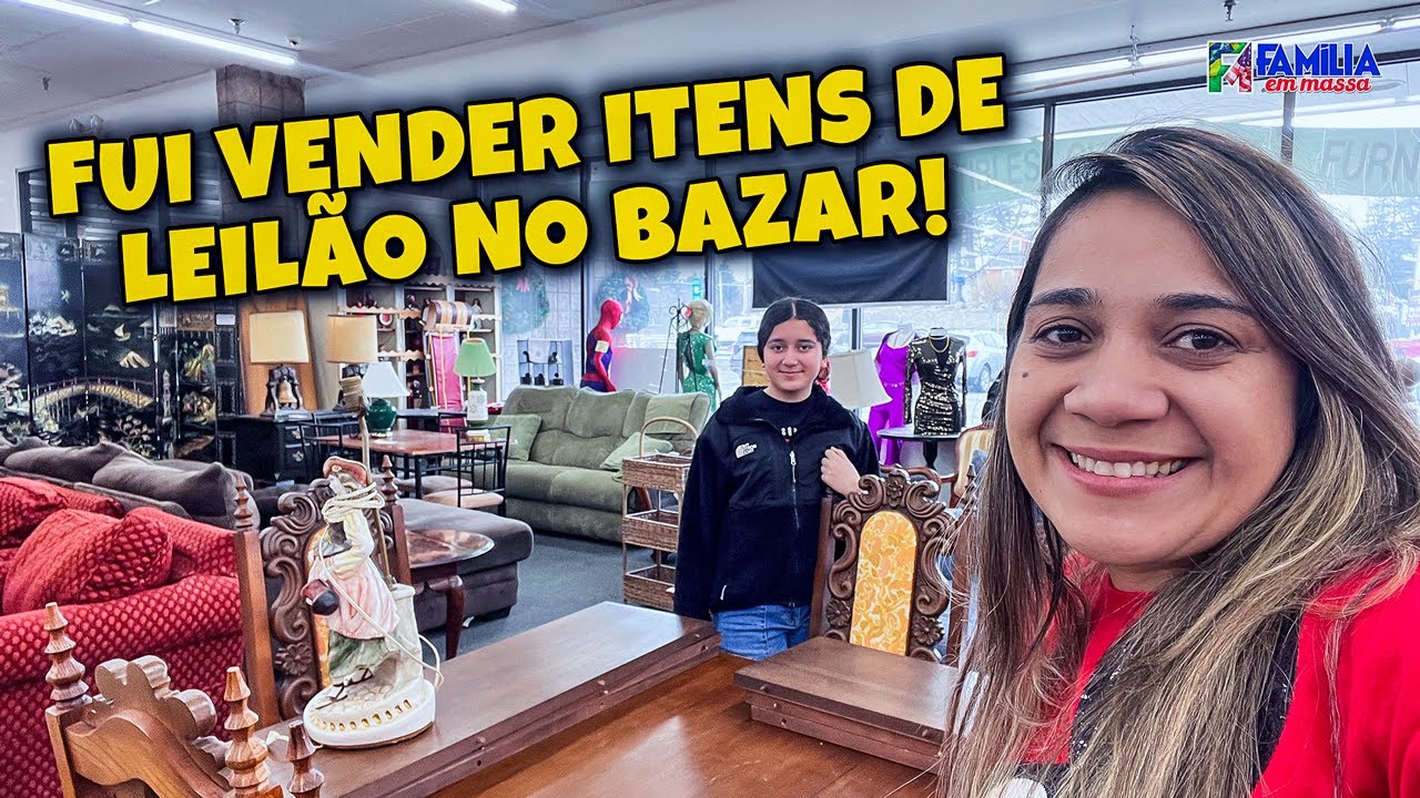 Tentei Vender As Coisas Do Leilão em Um BAZAR de Antiguidades!