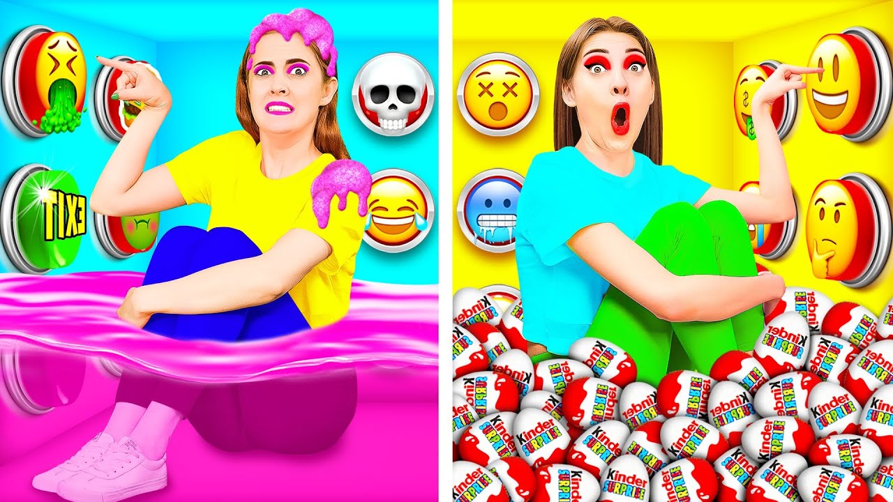 1000 Mystery Buttons Challenge Only 1 Lets You Escape | Funny Situations by RaPaPa Best