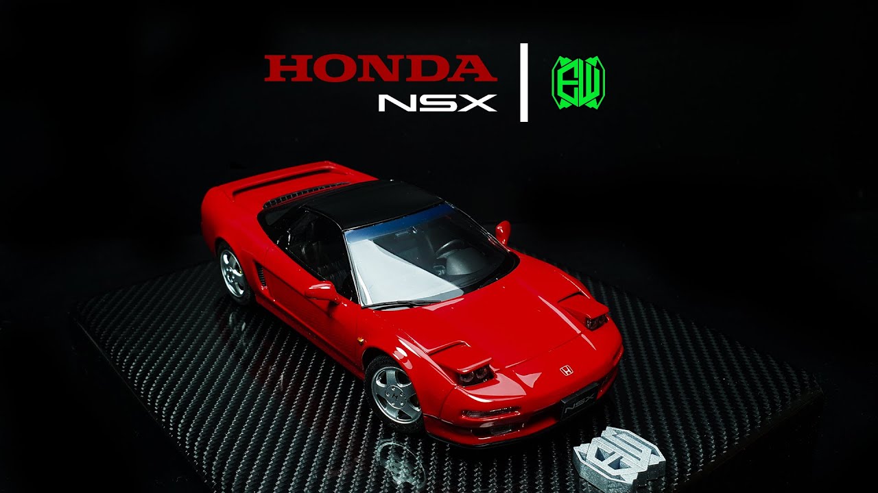 Построение масштабной модели Honda NSX Tamiya 1/24 - Полная сборка, шаг за шагом - ASMR