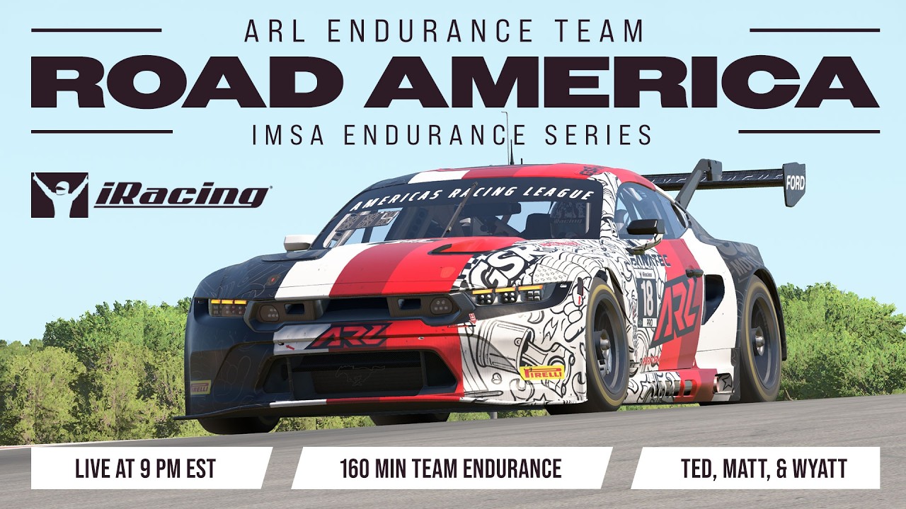 ARL Team Endurance | Road America IMSA Endurance Series | iRacing | Ted, Matt, & Wyatt
