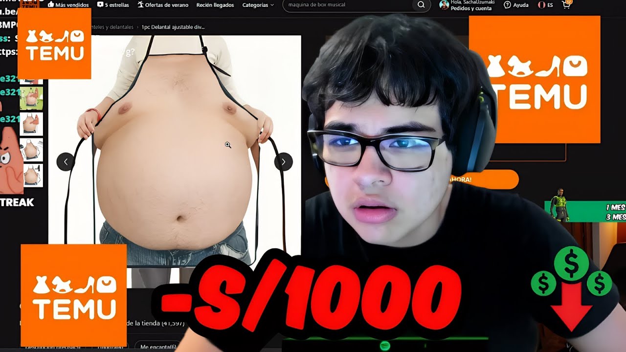 SACHA gasta S/1000 en artículos de TEMU ❌❌