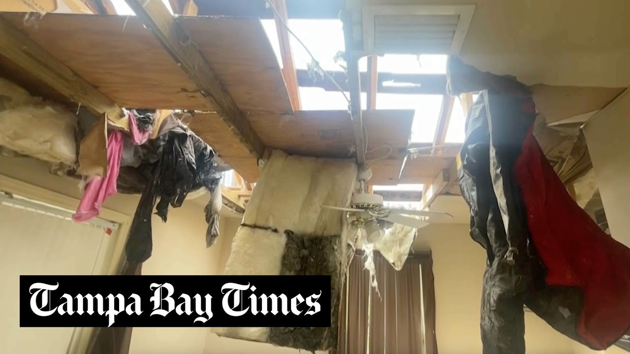 Florida family returns home after Milton rips off roof