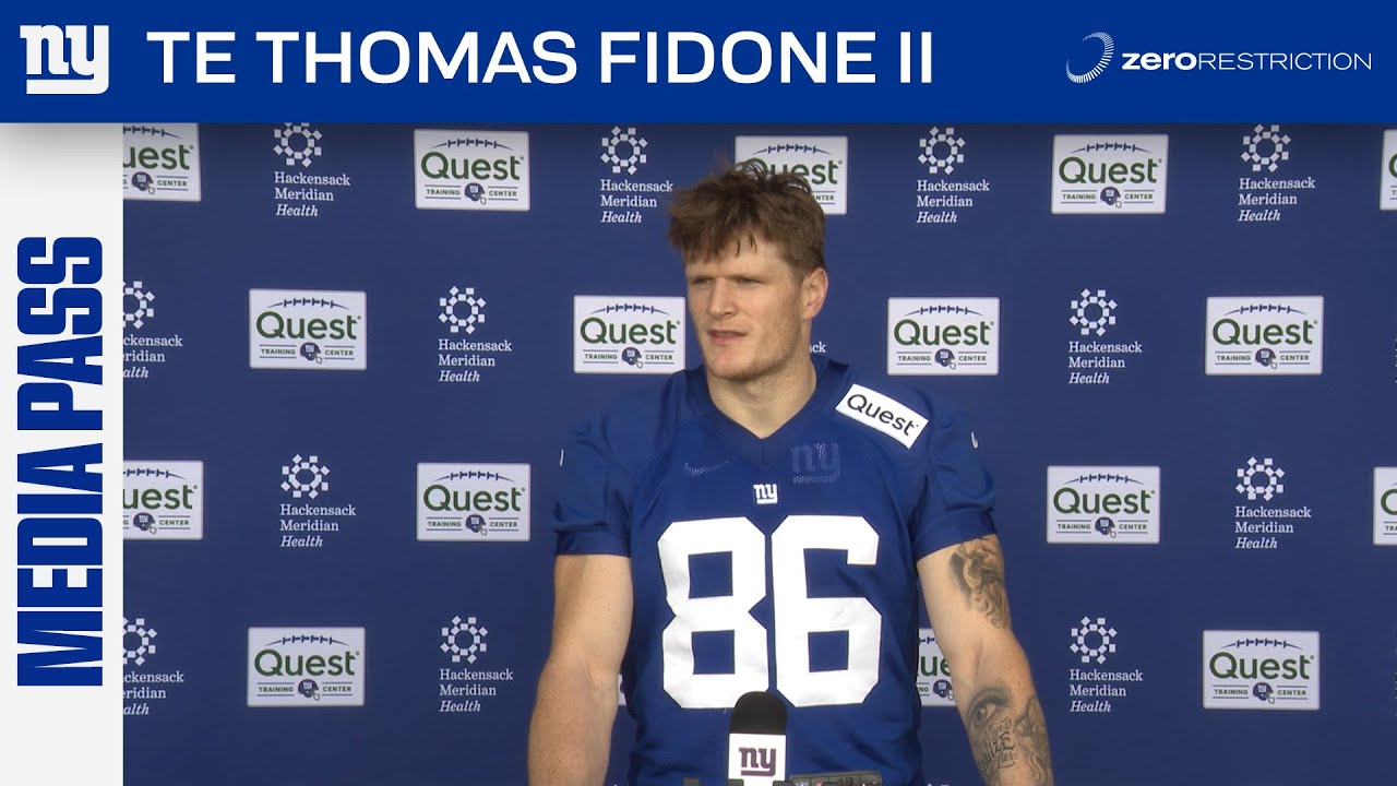 Thomas Fidone II on His Journey to the NFL | New York Giants