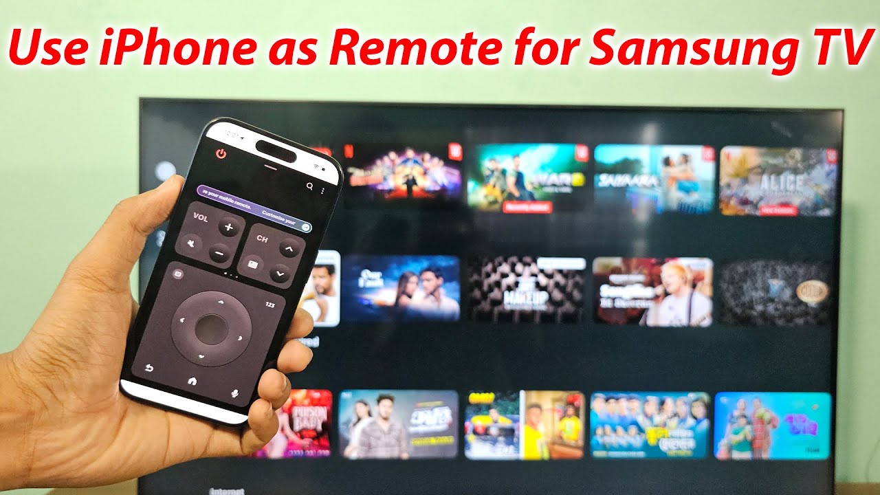 How to use iPhone as remote for Samsung Smart TV