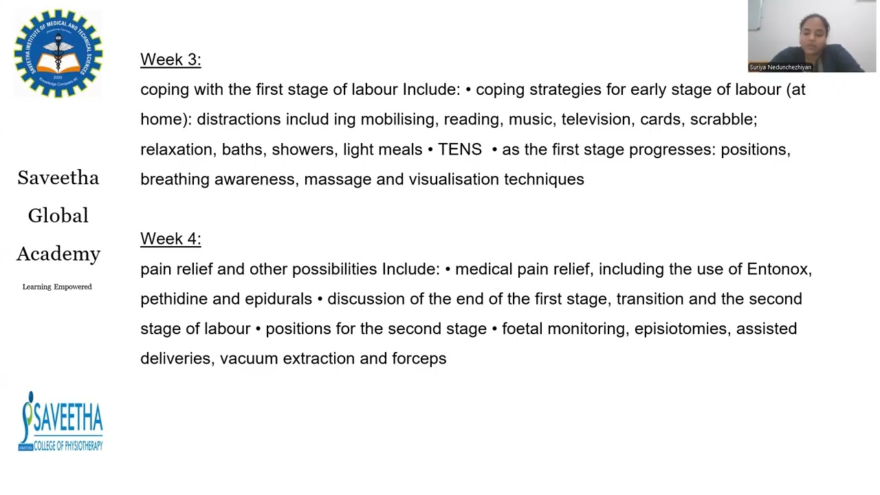 Introduction to Obstetric Physiotherapy Part 2