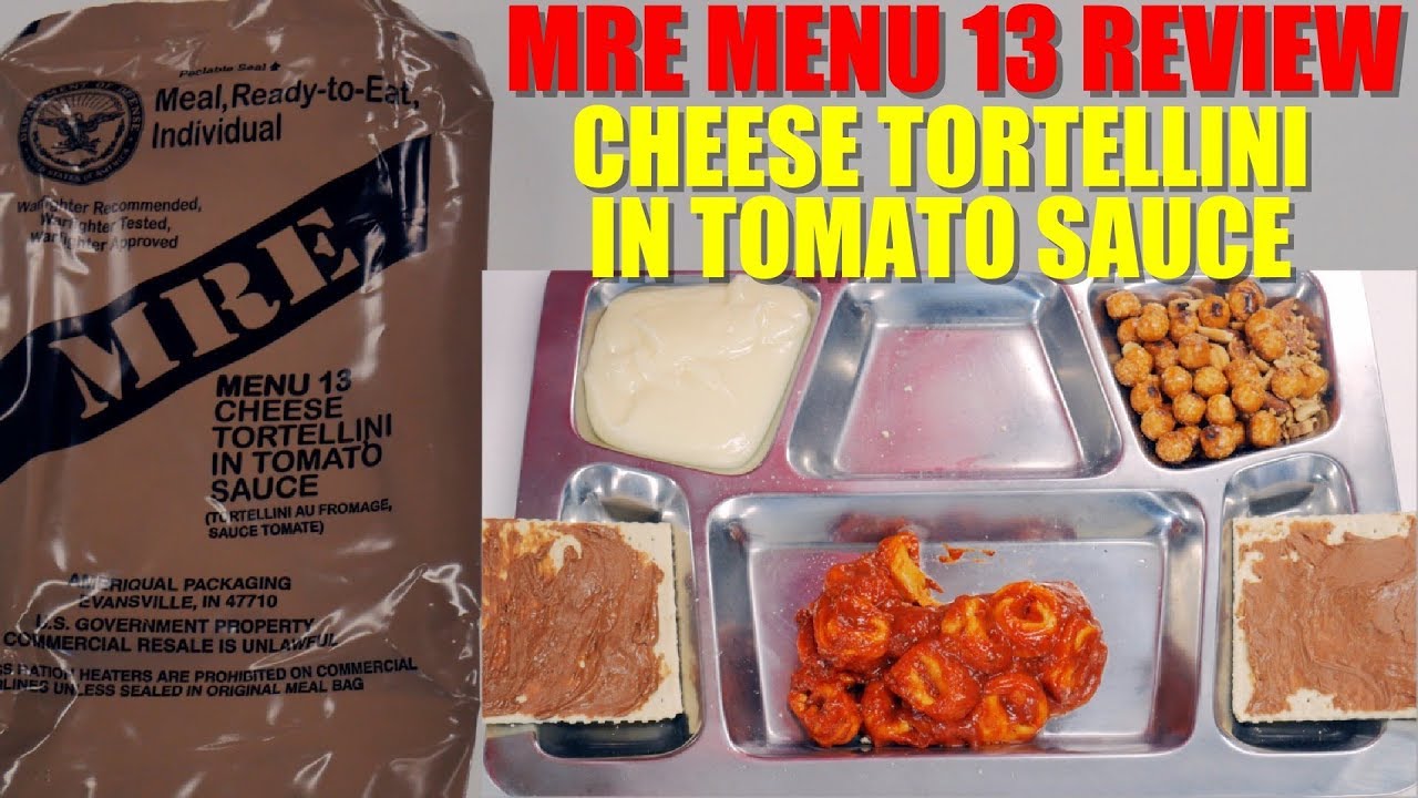 2019 MRE Menu 13: Cheese Tortellini