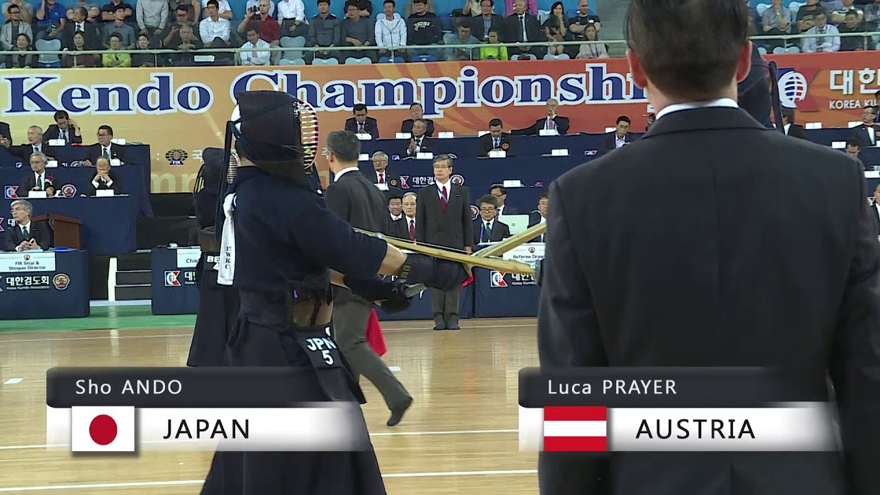 17th World Kendo Championships 5ch (JPN)S.ANDO vs (AUT)L.PRAYER