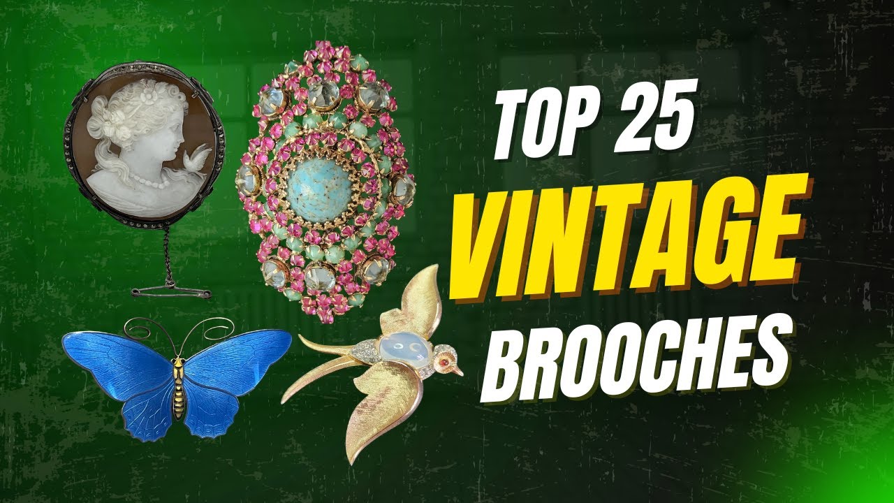 Vintage BOOCHES | Top 25 Amazing Costume Jewelry | BIG Money #vintagebrooch