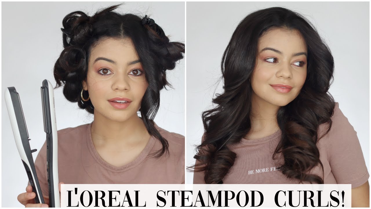 L'OREAL STEAMPOD CURLS TUTORIAL...INCREDIBLE.