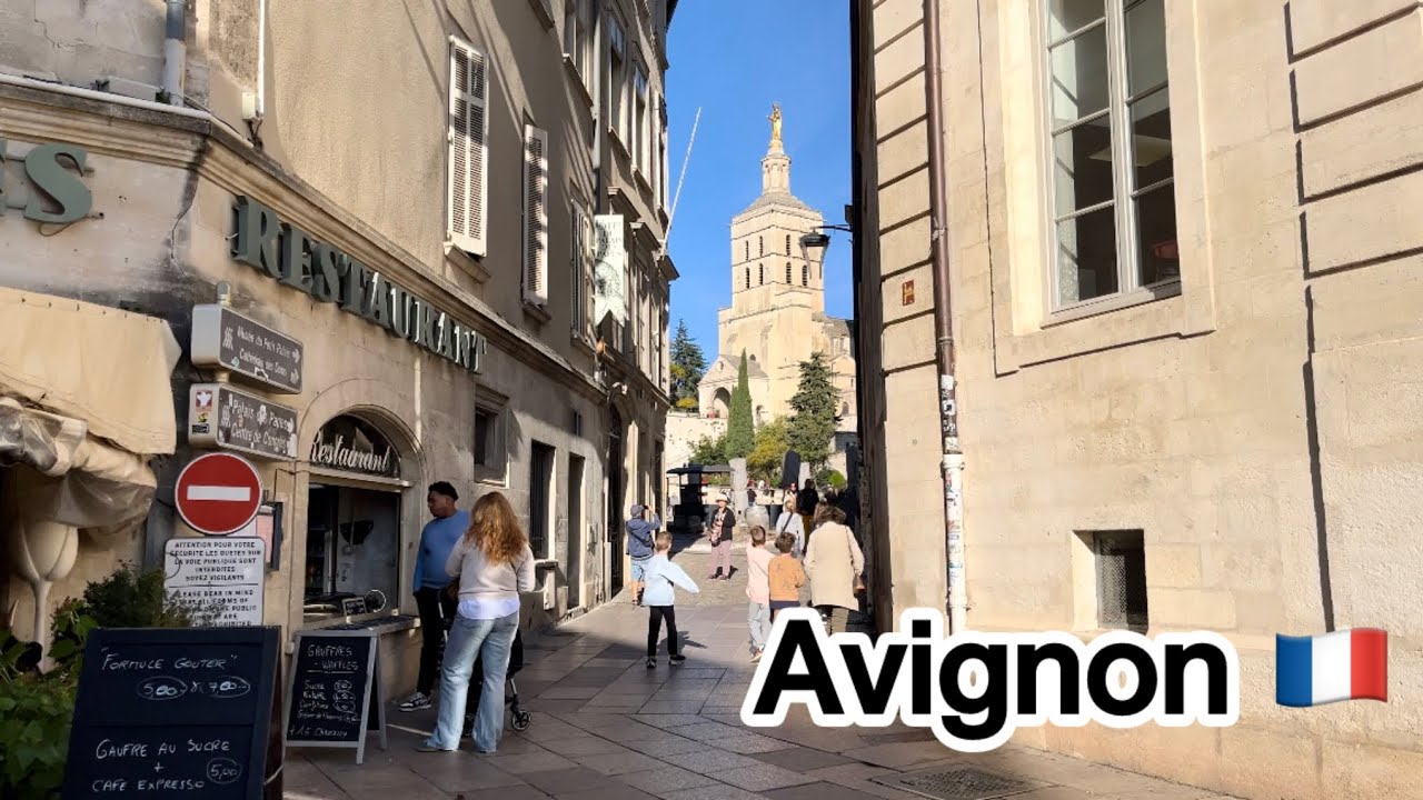 Avignon France 🇫🇷 walking tour 4K 60fps November 10, 2024 City walk Europe HD