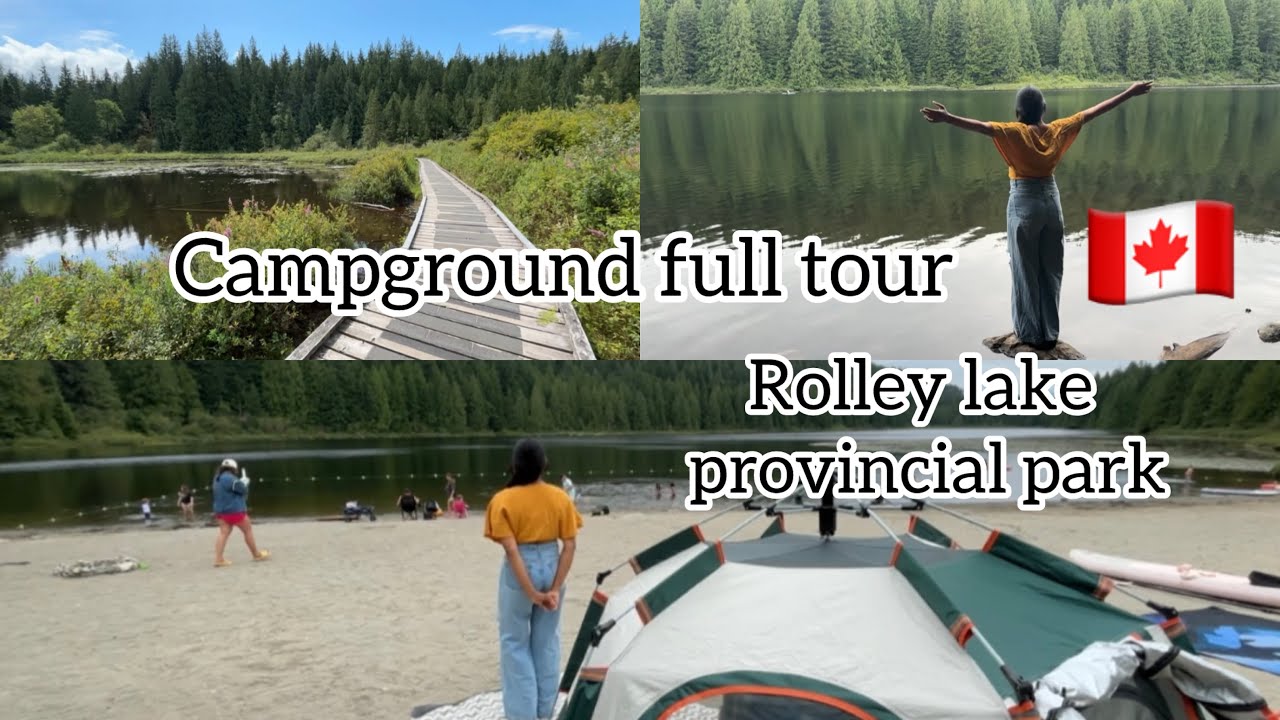 Campground ⛺️ full tour | Rolley lake provincial park #camping #campground #canada #travel #camplife