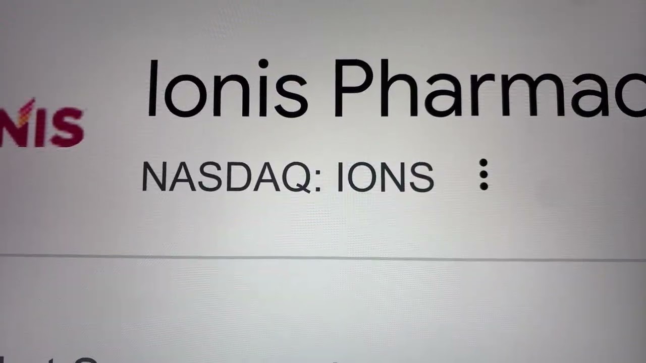 🔴 Ionis Pharmaceuticals Inc. IONS Stock Trading Facts 🔴