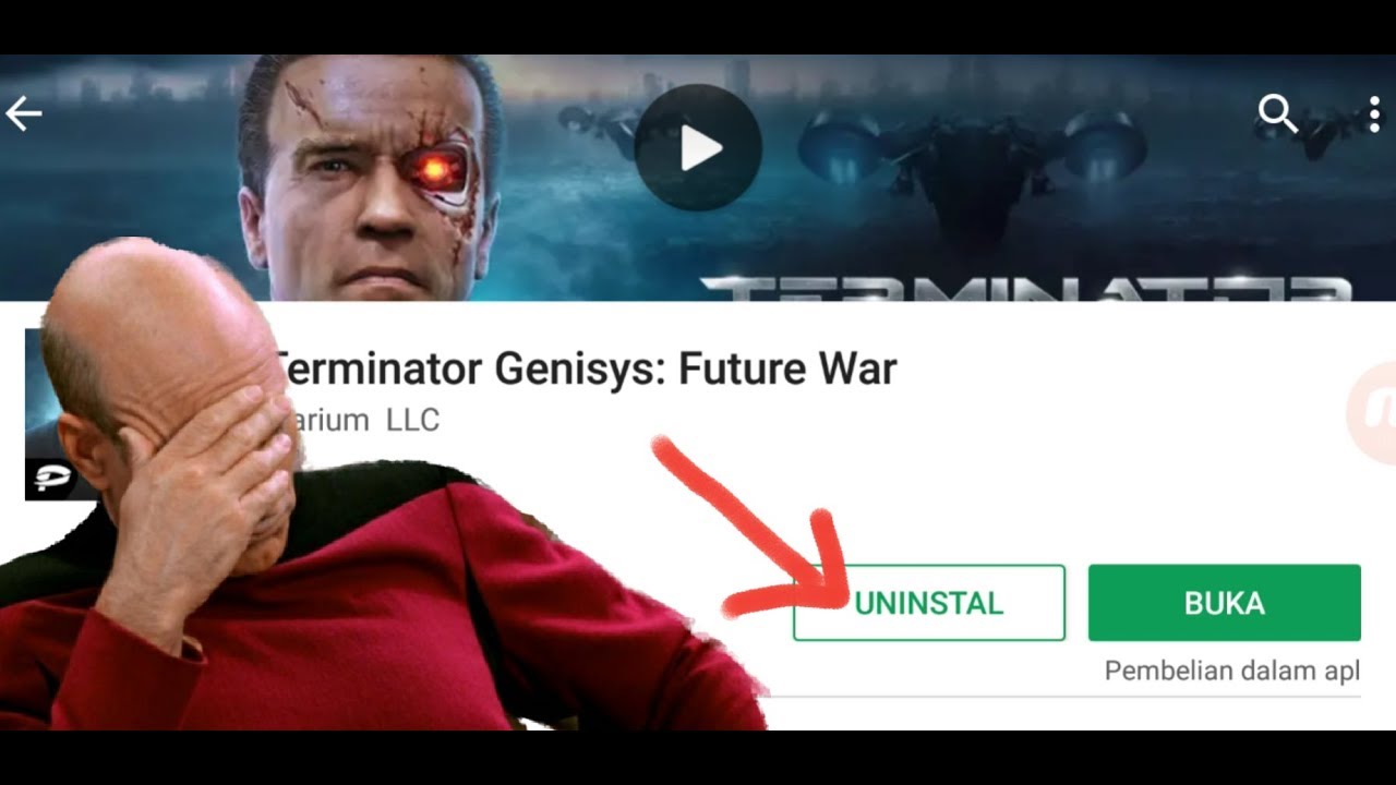 Uninstall Moment - Game Terminator Genisys: Future War