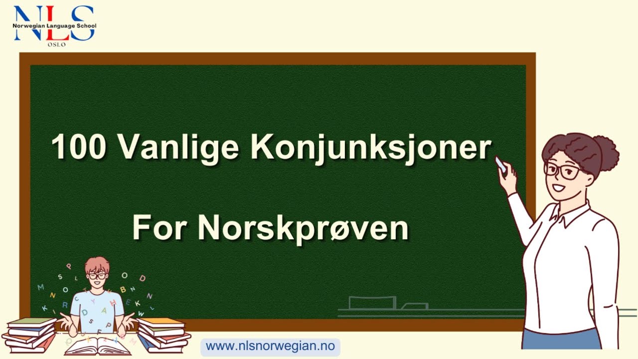 Norsk-100 vanlige konjunksjoner for norskprøven