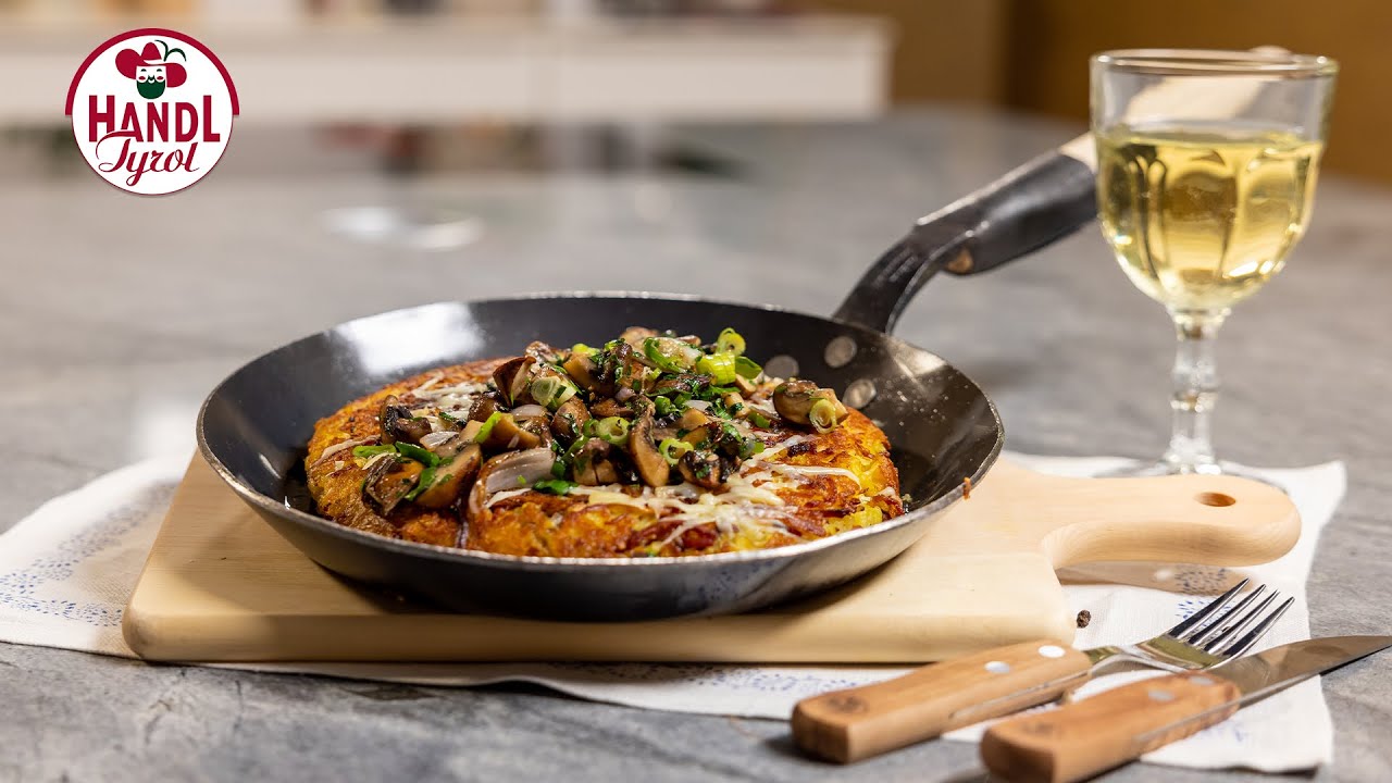 R&ouml;sti mit Tiroler Speck und Pilzen | Rezept von HANDL TYROL