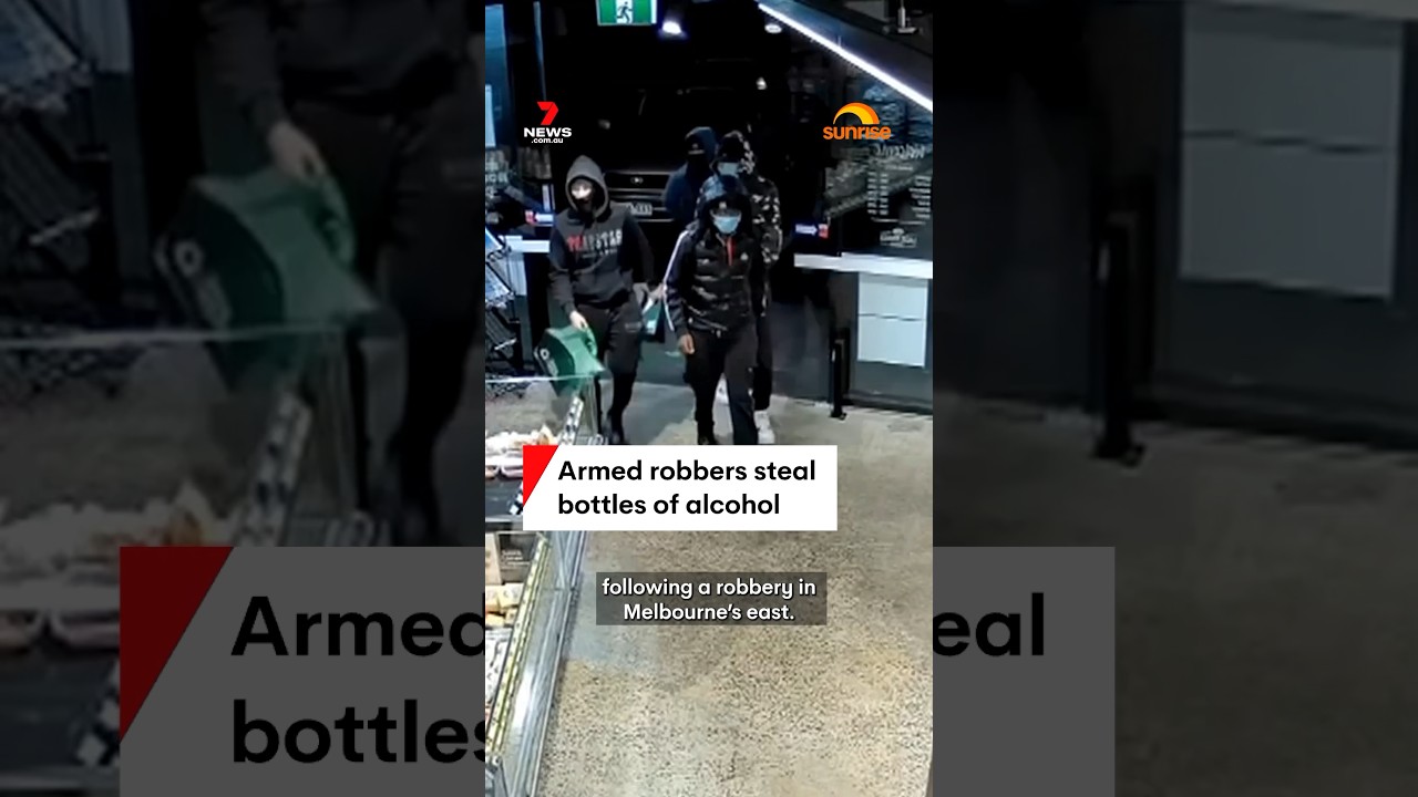 Armed robbers steal bottles of alcohol