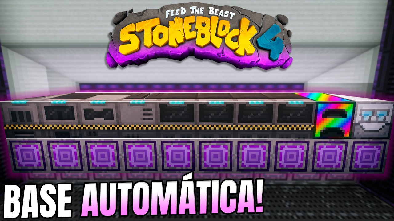 AUTOMATIZANDO AS PRINCIPAIS MÁQUINAS DA BASE INTEIRA! StoneBlock 4 #12