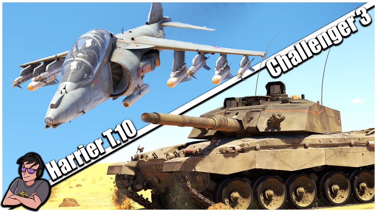 Самый крутой британский дуэт, который просто СТРАДАЕТ! — Challenger 3 TD и Harrier T.10 — War Thu...