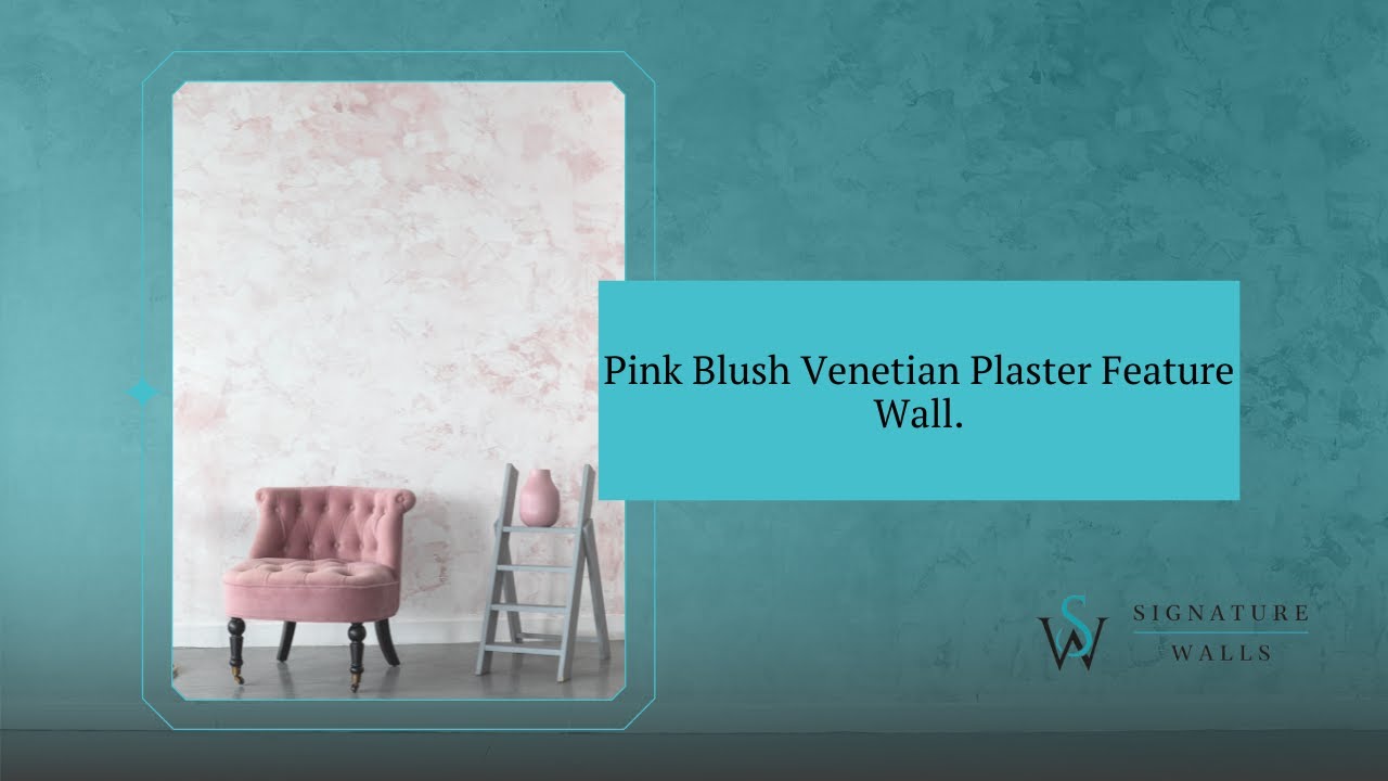 Pink Blush Limewash Effect Rustic Stucco Installation