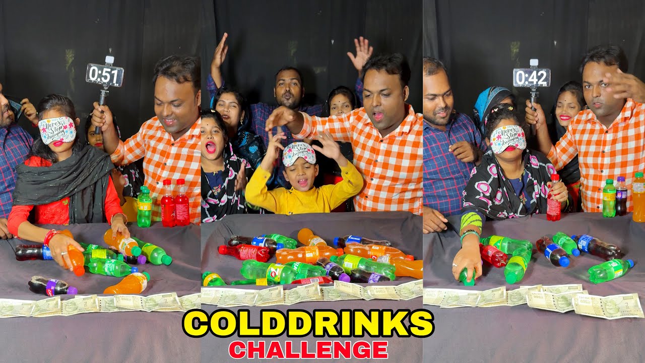 Funny Cold Drinks Matching Win Money Game Challenge #challenge #colddrink #match