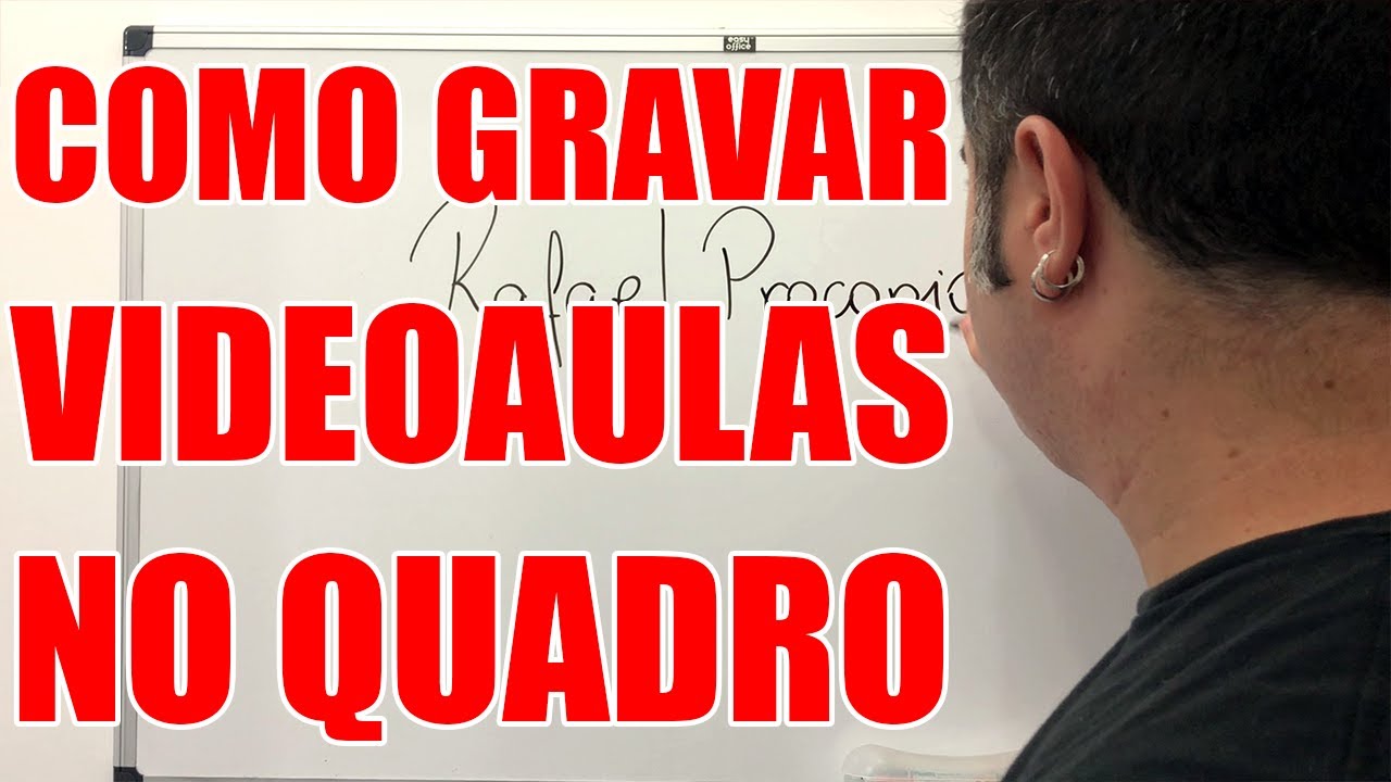 👩‍🏫 Como Gravar AULAS NO QUADRO BRANCO e QUADRO NEGRO? Iluminação Áudio Recursos Baratos Práticos