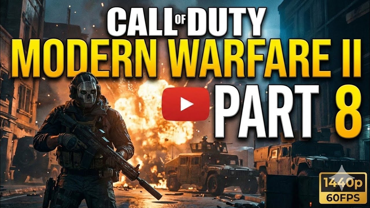 Call of Duty Modern Warfare 2 Campaign - Part 8 Playthrough (1440p 60FPS)