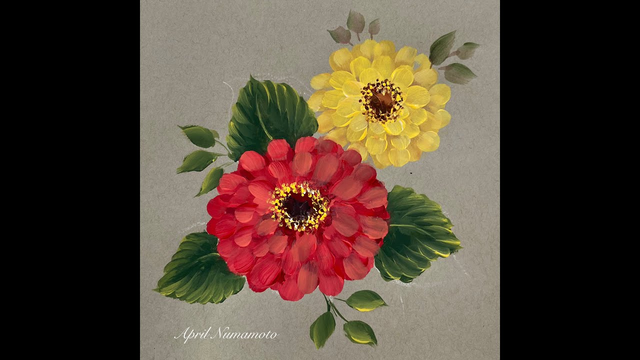 Painting Zinnias