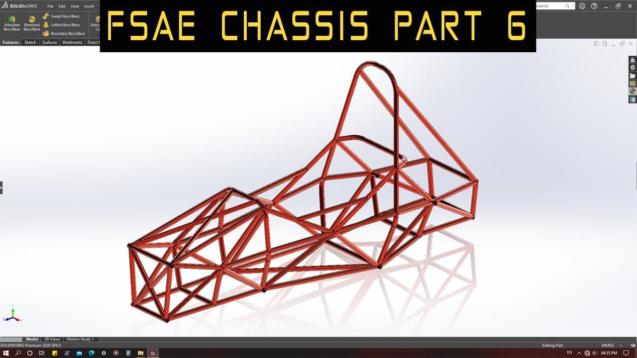 FSAE Chassis Design | Weldments | Part 6 | Solidworks tutorial