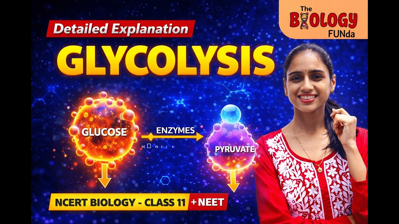 Glycolysis Explained | Step-by-Step NEET Biology | NCERT Class 11 | The Biology Funda