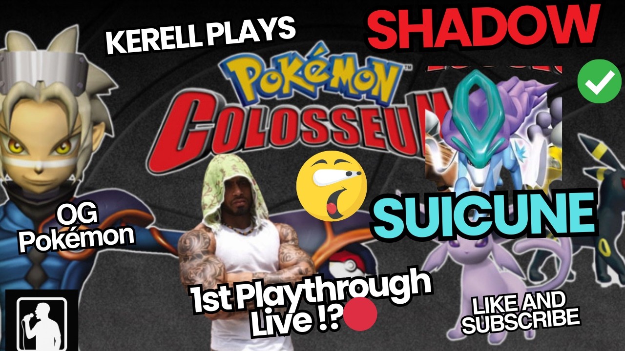 Pokémon Colosseum LIVE 🔥 Catching Shadow Suicune | Pokémon Day Week Playthrough #pokemon #livegaming