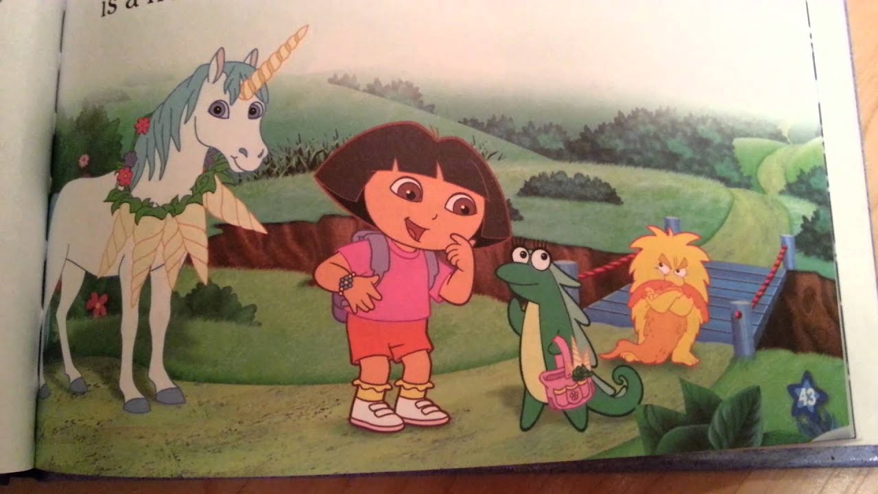 Dora The Explorer -Dora's Fantastic Tales : Unicorn Flowers  - Read Aloud Story Books