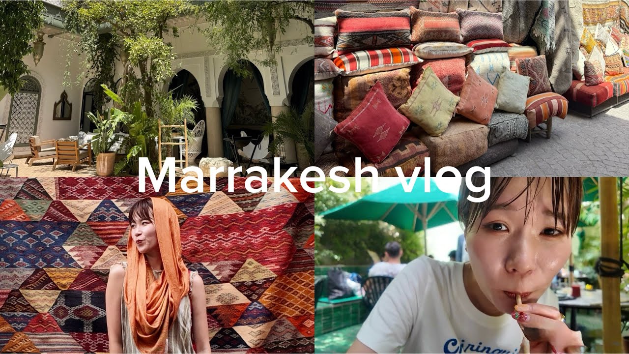 tripvlog day1 | はじめてのモロッコ🇲🇦 | 感動のリヤド体験⛲️ | 美味しすぎたMarrakesh food