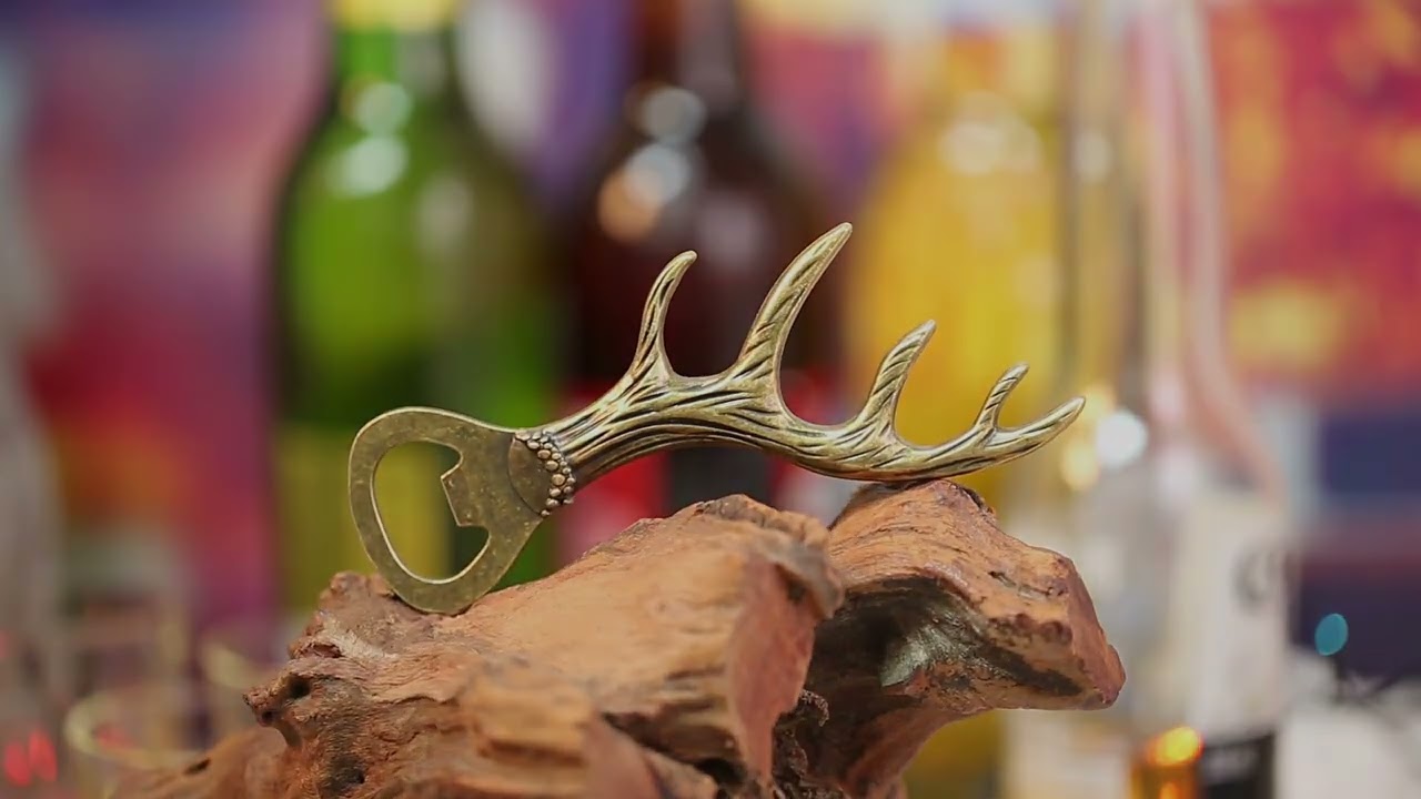 Unique Deer Antler Bottle Opener for Home Bars