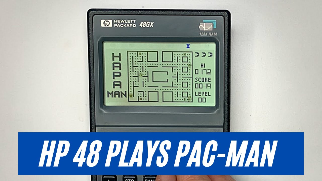 HP 48 Machine Code Pac-Man Game Demo