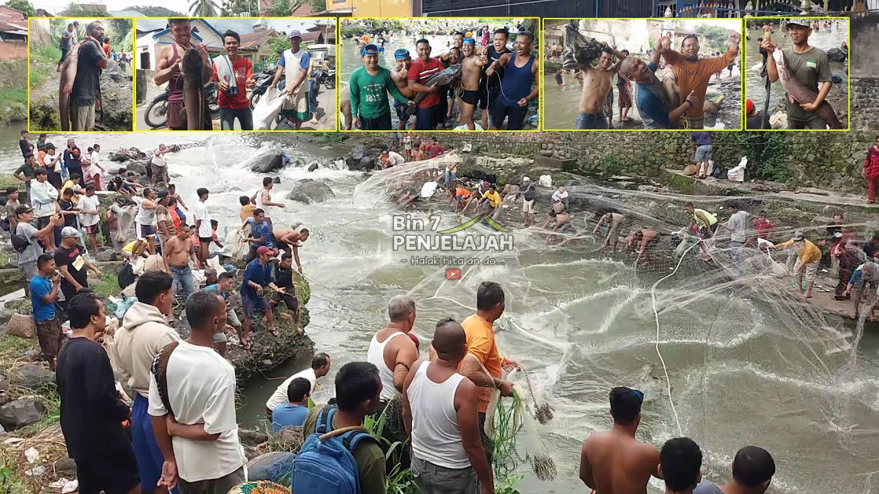 MERINDING!! JALA IKAN DI SUNGAI LUBUK LARANGAN NUSA INDAH SEKALI JALA DAPAT BERKARUNG-KARUNG