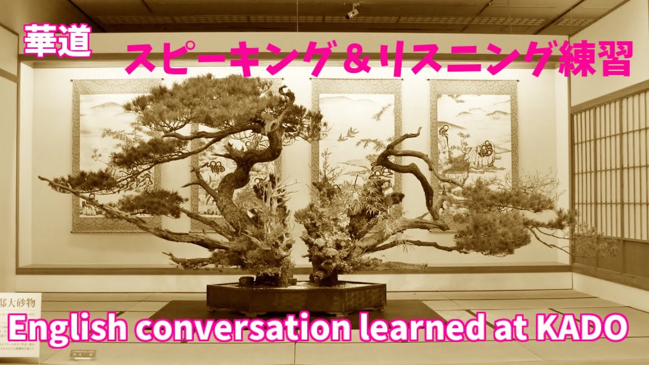 華道で覚える英会話 スピーキング＆リスニング練習 English conversation learned at KADO