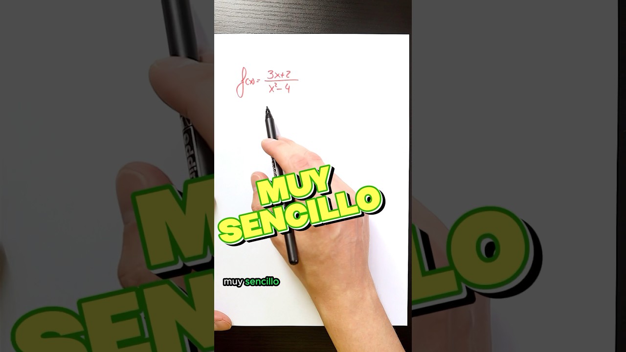 Dominio de una FUNCI&Oacute;N RACIONAL #matem&aacute;ticas #educativo #funciones