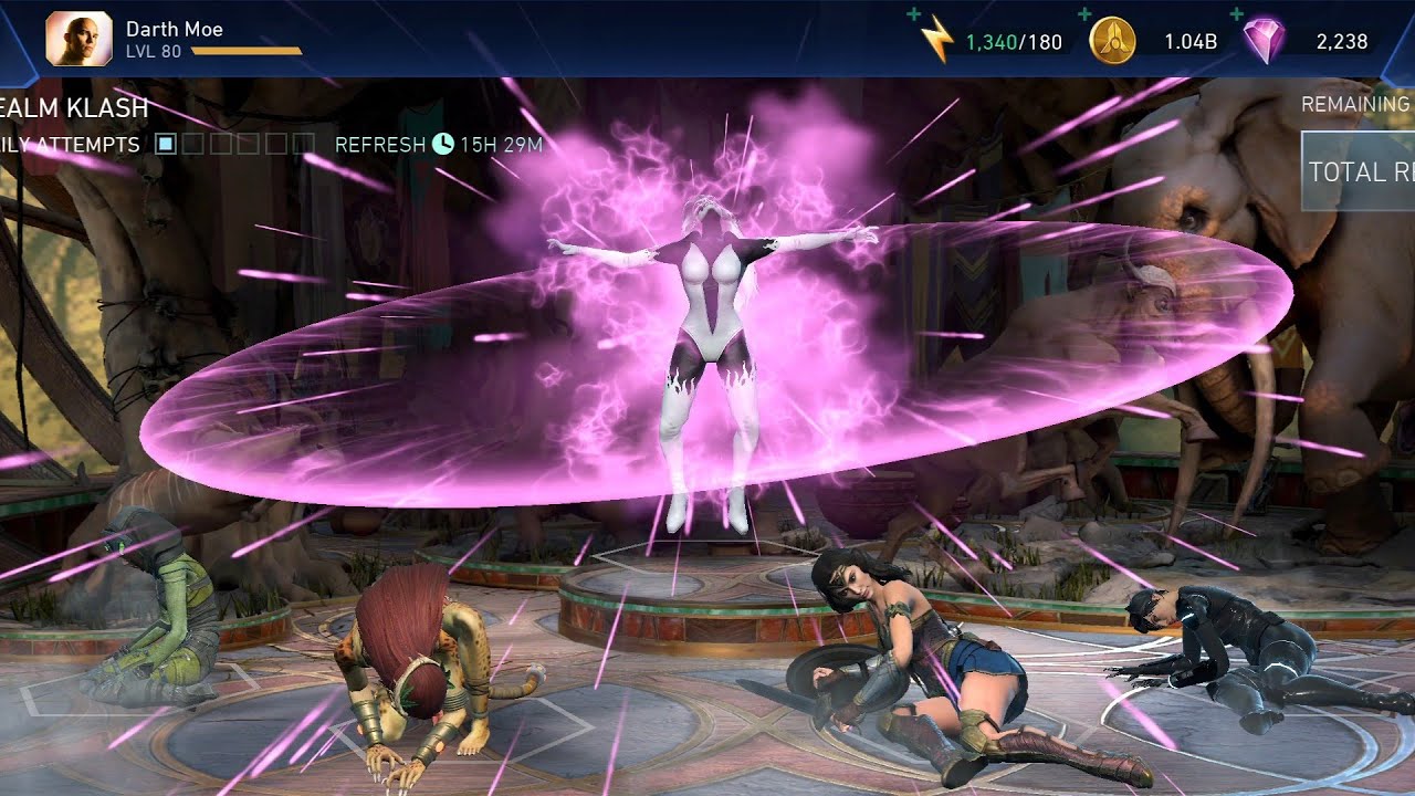 Прохождение героического режима Realm Klash 7 уровня 2 (30.12.25) - Injustice 2 Mobile (бесплатна...