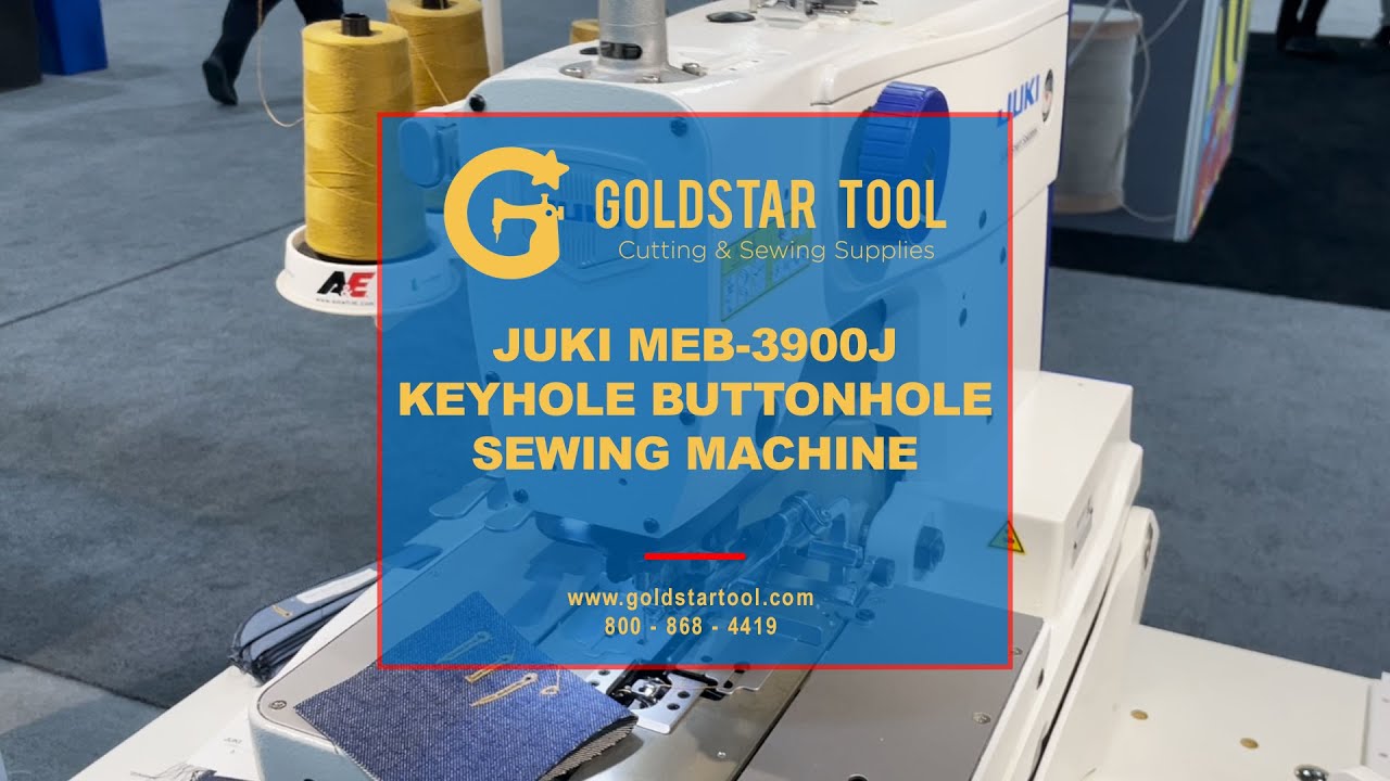 Trade Show - JUKI MEB-3900J Keyhole Buttonhole Machine -  Goldstartool.com - 800-868-4419