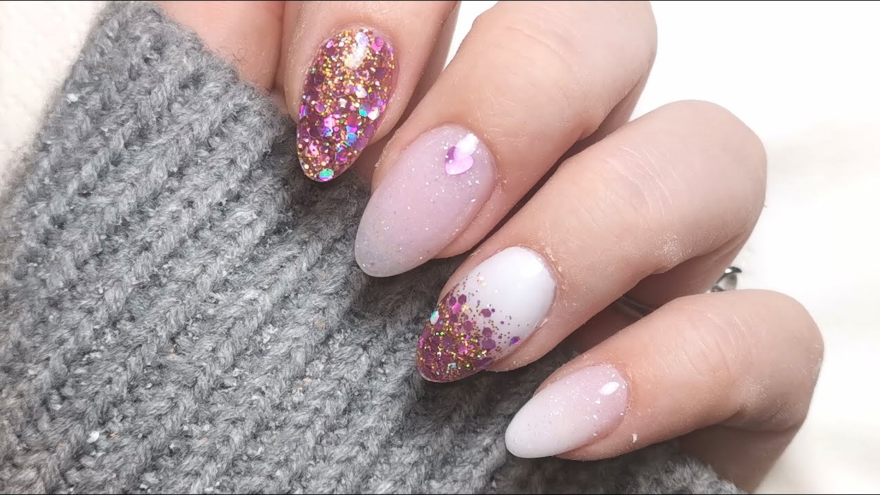 WATCH ME WORK: Doing My Own Nails - Ombre, Glitter Fade - Loose Glitter