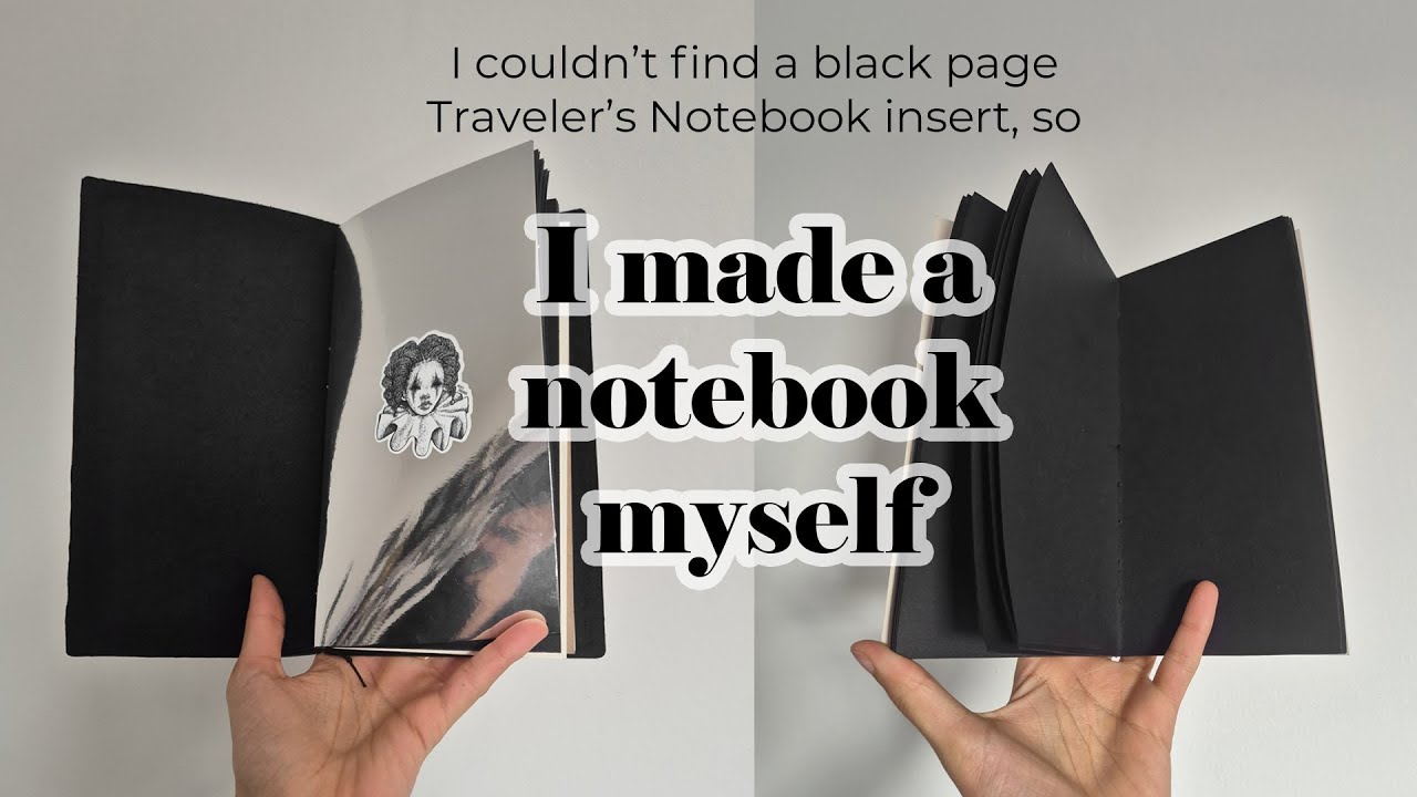 Making my own notebook insert for my Traveler's Company Notebook Cover 🖤