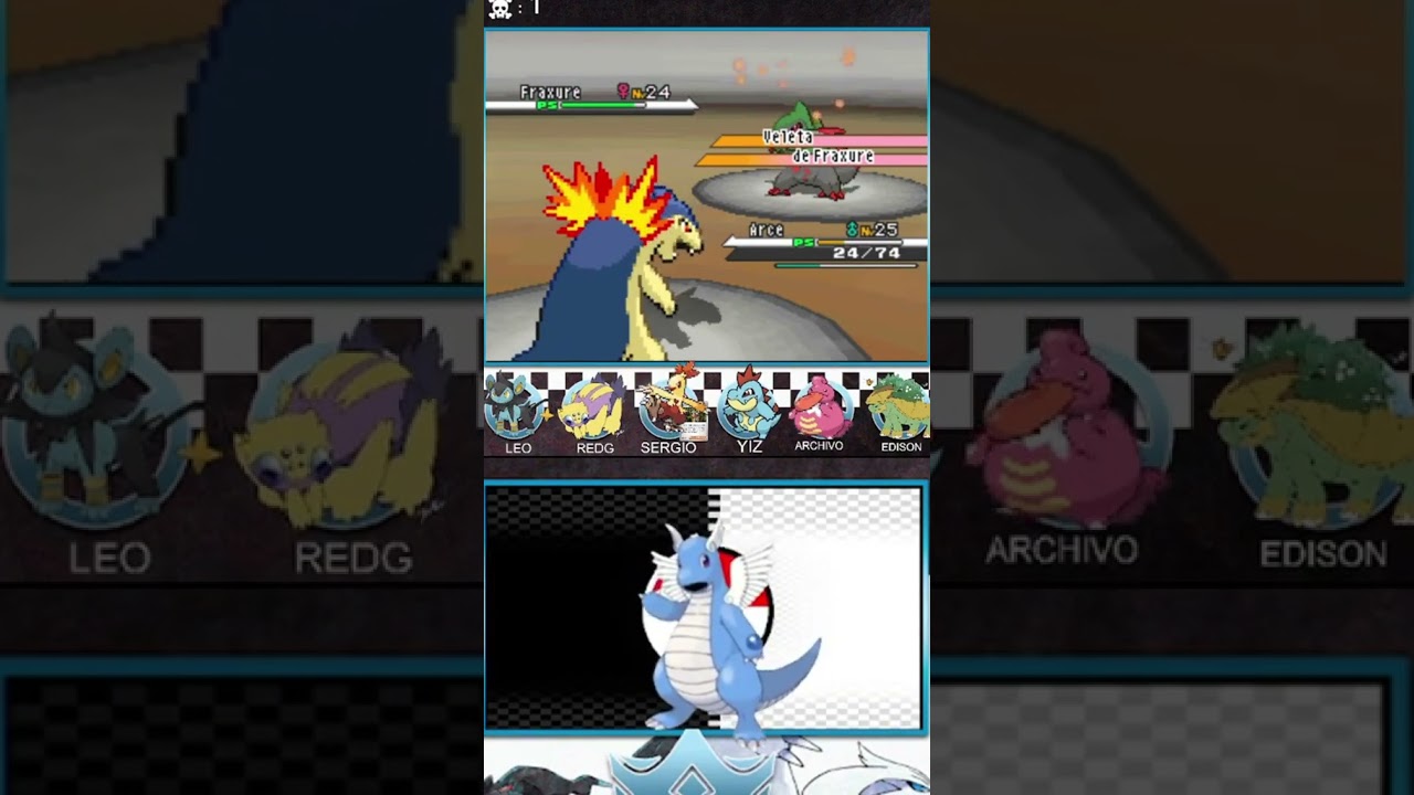POKEMON NEGRO YISUSAFIO FRAXURE CON VELETA ME HACE SUFRIR