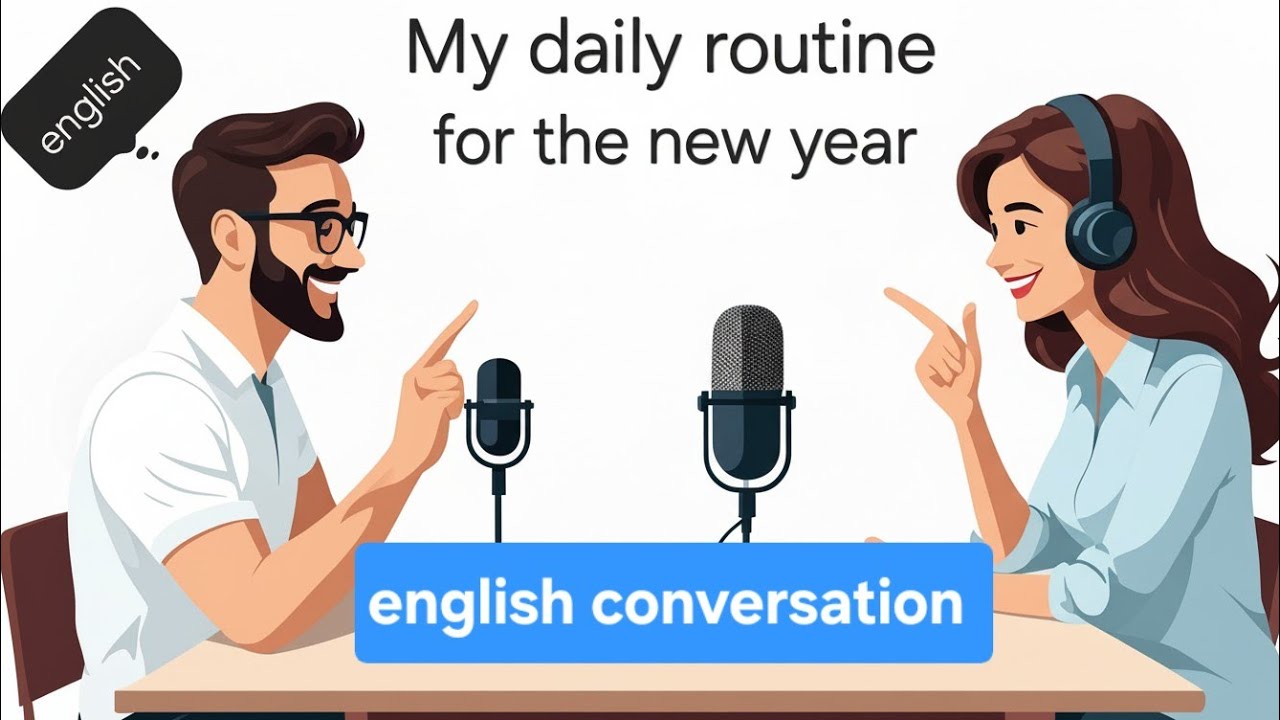 My daily routine for the new year |english listening Practice |English podcast English vibe channel