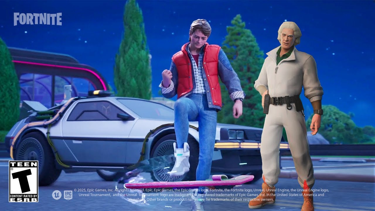 FORTNITE X BACK TO THE FUTURE DOC BROWN AND DELOREAN TEASER RELEASE DATE!!!
