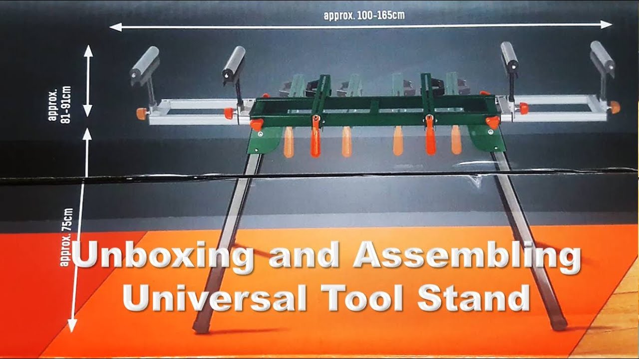 PARKSIDE Universal Tool Stand PUG 1600 B2 unboxing and assembling